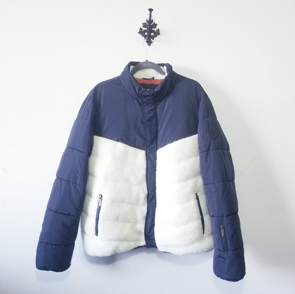 Native Youth Gotland Sherpa Puffer Jacket Mens XL - Picture 3 of 6